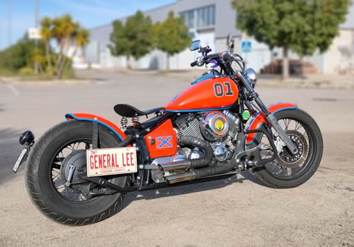 Custom Motorrader Auf Mallorca . Die Besten Motorrad . GENERAL LEE 650