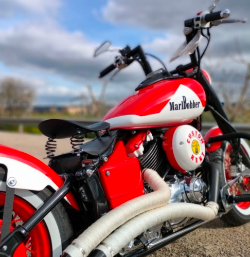 Location De Motos Custom Harley A Majorque MARLBOBBER 650Cc