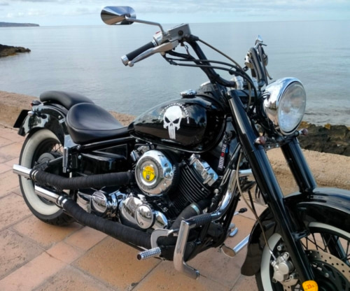 Location De Motos Custom A Playa De Palma Majorque PUNISHER 650Cc